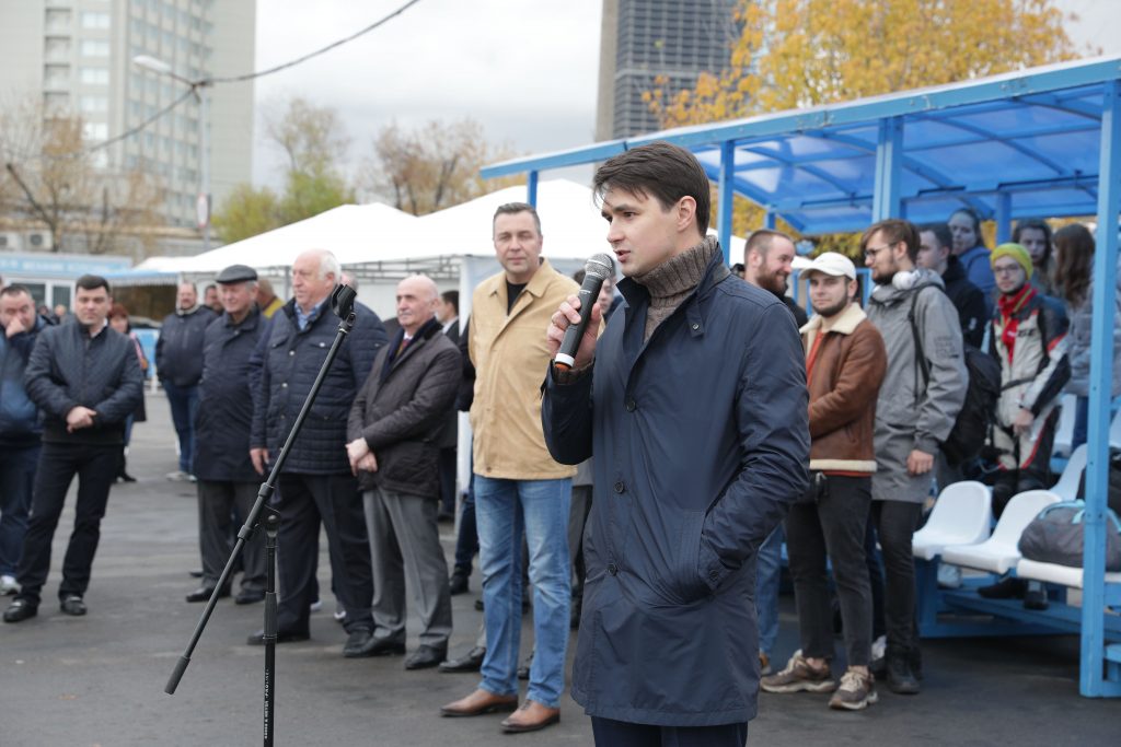 С.С. Алексюк на Московском Региональном этапе Конкурса профессионального мастерства «Лучший водитель такси в России — 2019»